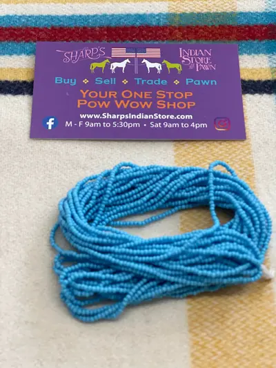 12/0 SEED BEAD #162-DK TURQUOISE BLUE