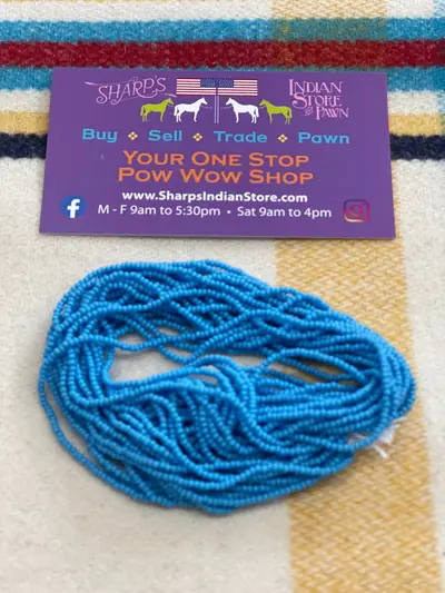 12/0 SEED BEAD #165 DARK OPAQUE TURQUOISE