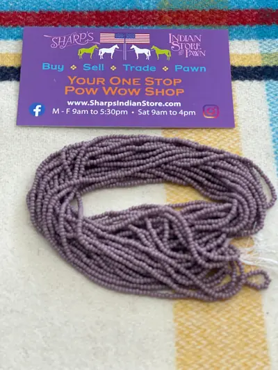 12/0 SEED BEAD #196 LIGHT OPAQUE AMETHYST