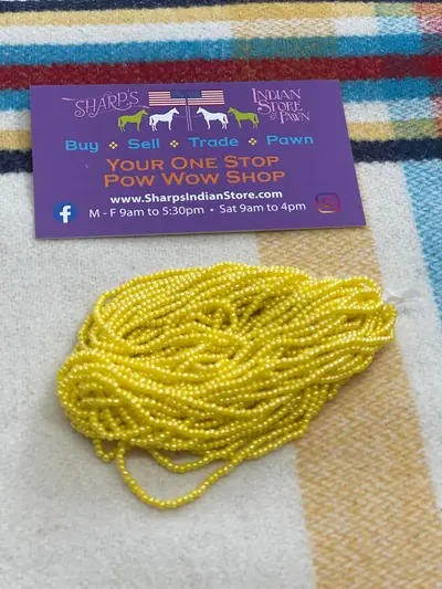 12/0 SEED BEAD #326 DARK YELLOW LUSTER
