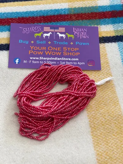 12/0 SEED BEAD #344 DARK RED LUSTER