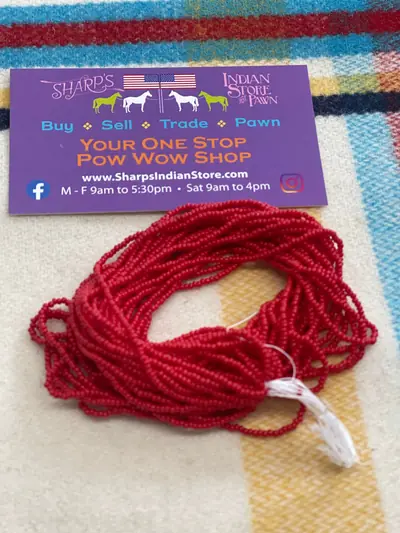 12/0 SEED BEAD #144 MEDIUM RED
