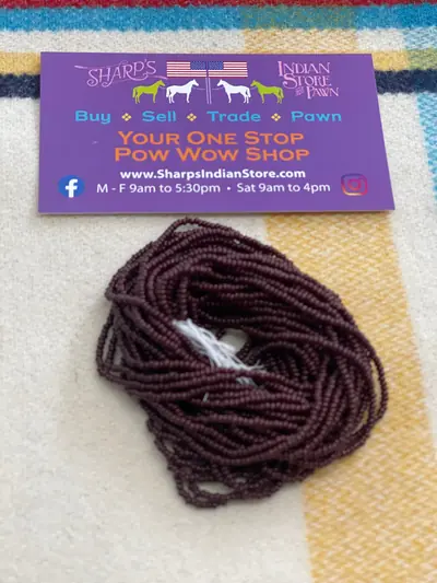 12/0 SEED BEAD #156 DARK BROWN