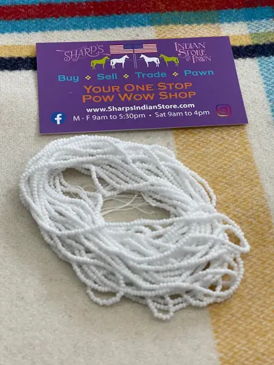 12/0 SEED BEAD #112 OPAQUE WHITE