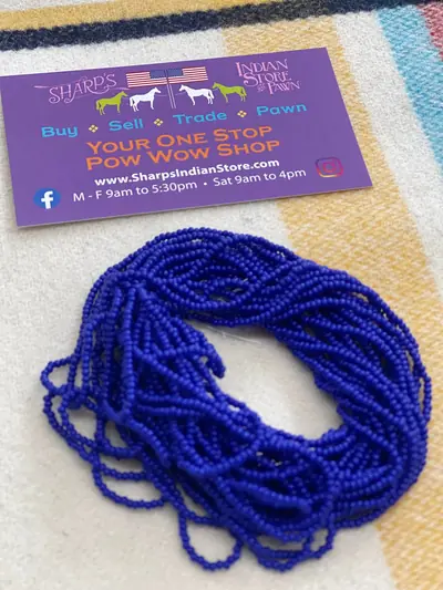 12/0 SEED BEAD #178 DARK BLUE