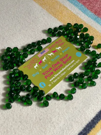 8MM #284-D DK TRANSPARENT GREEN