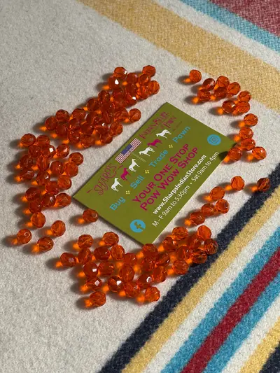 8MM #232 TRANS LIGHT ORANGE