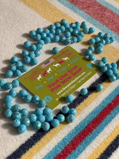 8MM #562-OP LIGHT TURQUOISE AB