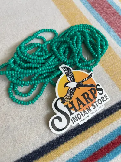 6/0 SEED BEAD #185-TA TURQUOISE GREEN