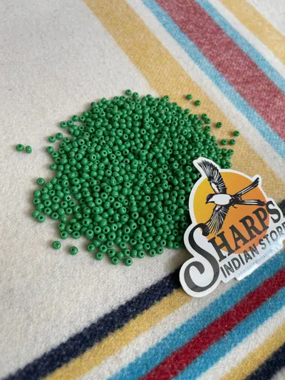 6/0 SEED BEAD #184 OPAQUE GREEN