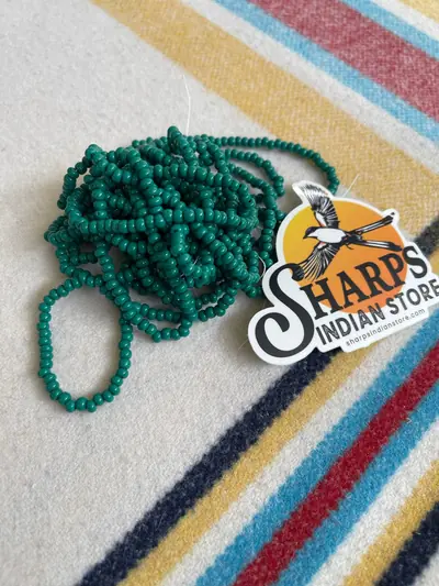 6/0 SEED BEAD #186 DARK GREEN