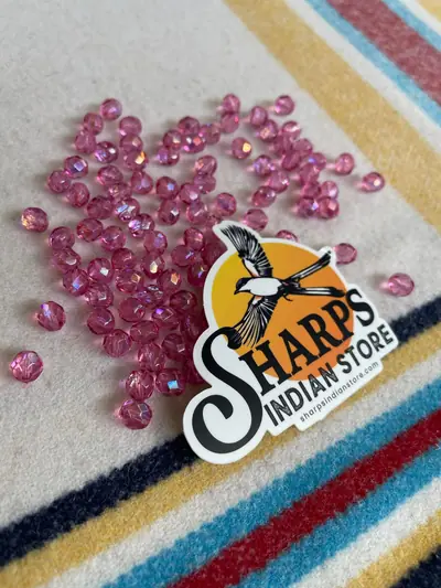 8MM #594-AC DARK ROSE PINK AB