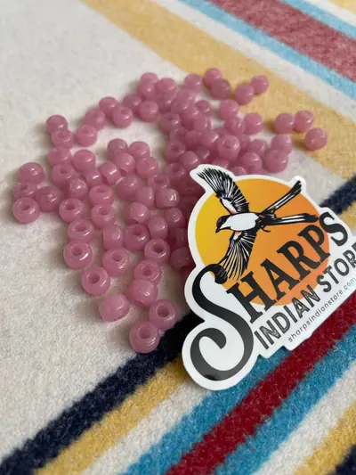 9MM PINK CROW BEAD