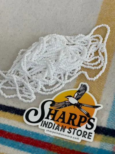 8/0 SEED BEAD #312 WHITE LUSTER