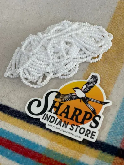 8/0 SEED BEAD #512 WHITE AB