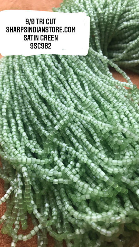12/0 Seed Beads Opaque Dark Green - Bead & Powwow Supply
