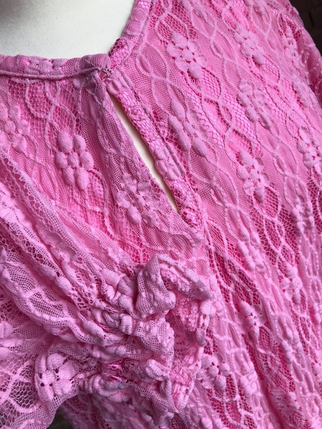 Pink Lace Blouse (xsmall)